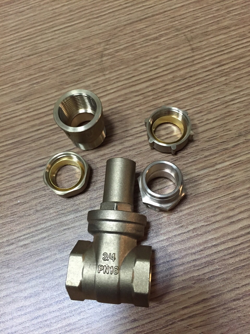 Brass Female Male Adaptor Nickle Plate