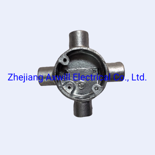 Four Way Malleable Circular Box 20mm-50mm