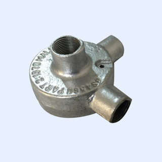 Angle Way 20mm Junction Box Malleable Iron