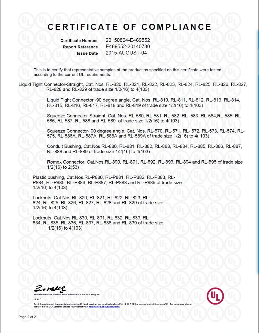 Gi Flexible Conduit Male Adaptor
