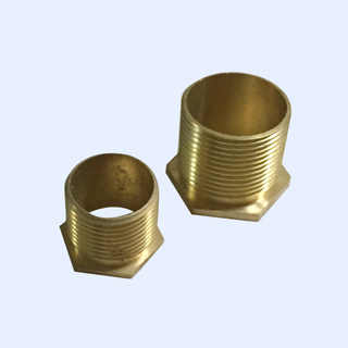 Short Long Brass Male Bush