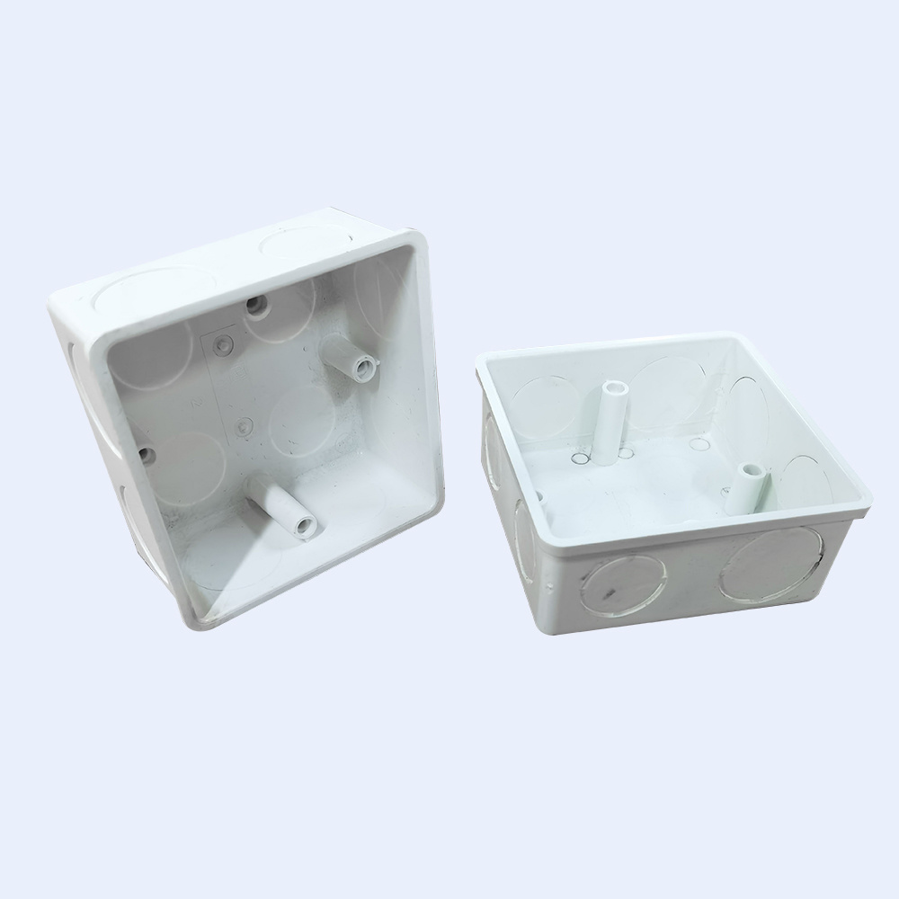 Electrical Plastic Fireproof PVC Wall Mounting Switch Box Junction Box