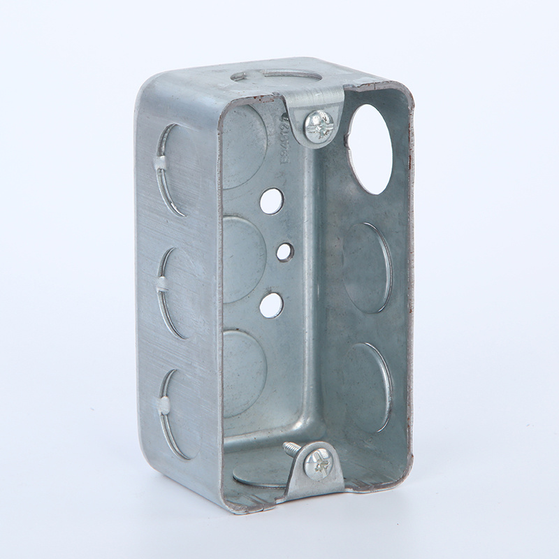 1.60mm Square Outlet Box with Bottom Raised Grounding