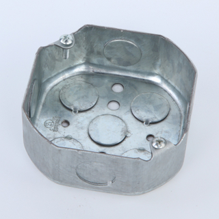 Octagon Steel Outlet Box 1.60mm Pregalvanized UL Listed