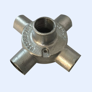 Malleable Circular Box Back Outlet Three Way