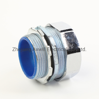 4" Nickle Plated Straight Liquid Tight Flexible Conduit Adaptor