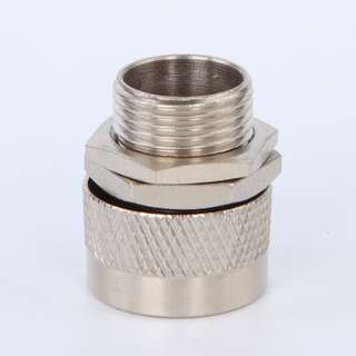 Nickle Plated Flexible Conduit Adatpor Brass Material