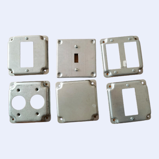 4 Square1/2 Inch Raised Duplex Receptacle Industrial Surface Cover