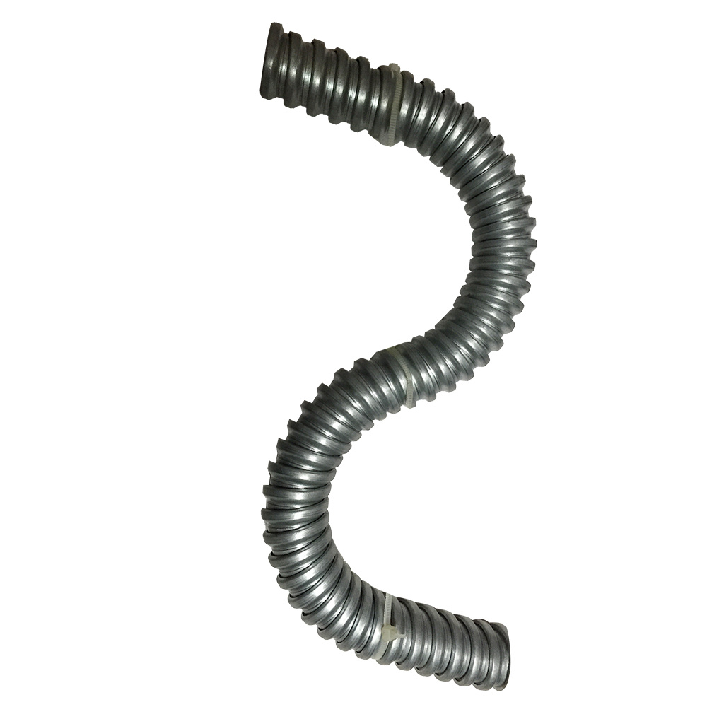 Woods 3/4 Inch X 50 Ft Aluminum Flexible Conduit - Reduced Wall RWA Type For Electrical Wiring Protection
