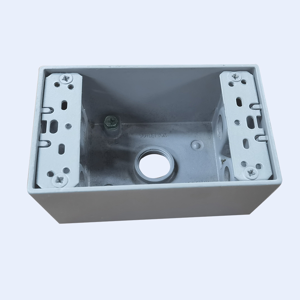 Three Knockouts Junction Box PVC Coated 4 by 4