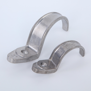 Rigid Aluminum One Hole Strap 4" 3"