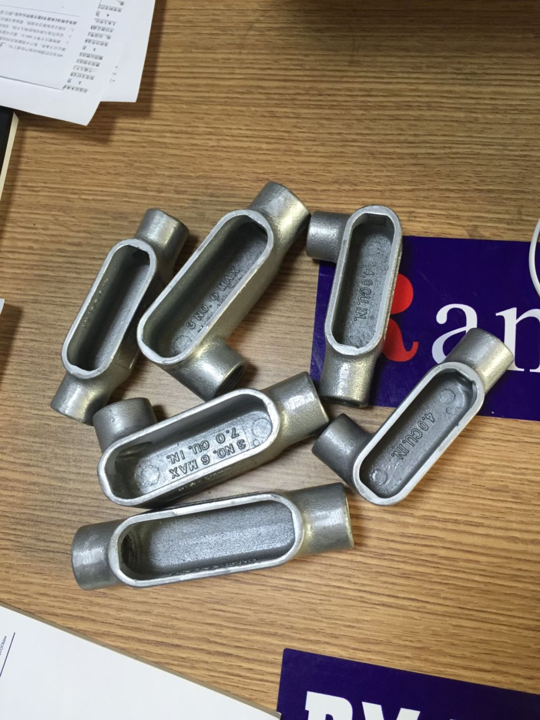 Gi Flexible Conduit Brass Three Piece Adaptor